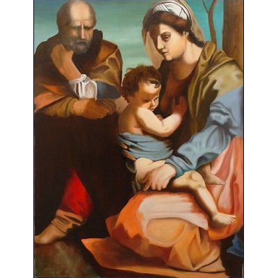 Sacra Famiglia (copia Andrea del Santo)