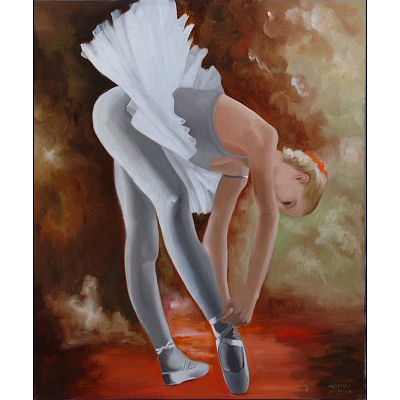 Ballerina in tutù bianco